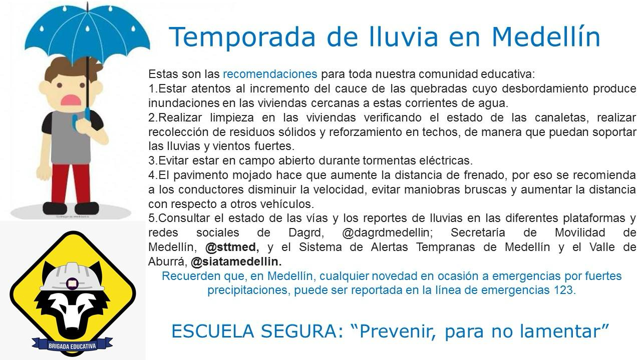 Temporada de lluvias en Medellín